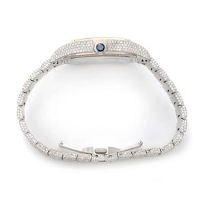 Reloj VVS Moissanite con Cristales de Cuarzo y Esfera de Cristal, Estilo Hip Hop de Lujo para Hombre - Product Image 4