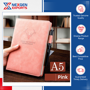 Nexgen Exports, Proveedor de Renombre, Cuadernos de Cuero PU de Primera Calidad, Estilo Vintage, Encuadernados con Costuras, Juegos de Regalo de Diarios - Product Image 4