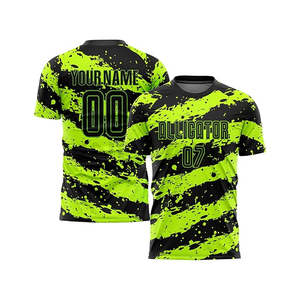 Vente chaude américaine 100% Polyester Tissu Football Shirt Club Soccer Jersey produits respirants à séchage rapide logo personnalisé - Product Image 1