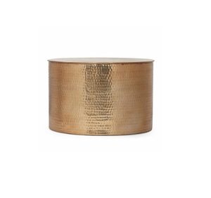 2025 Hotel Decorative Hammered Coffee <b>Table</b> <b>Round</b> Shape Latest Design Metal Corner <b>Table</b> Gold Color <b>Side</b> <b>Tables</b> - Product Image 1