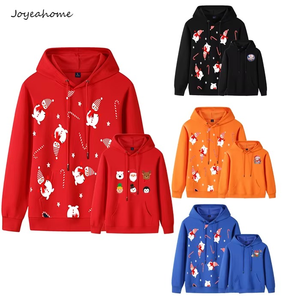 2024 nouveaux produits 100% polyester sweat à capuche de noël sweat à capuche père noël et bonhomme de neige imprimer sweats à capuche personnalisés pour hommes et femmes - Product Image 5