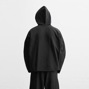 Sweat à capuche épais personnalisé, style streetwear vintage, délavé à l'acide, brodé, imprimé numériquement, pour l'hiver - Product Image 4