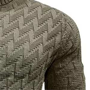 Nouveau tricot décontracté de qualité professionnelle pull hommes col rond hauts en tricot décontracté couleur unie pull pull de haute qualité - Product Image 5