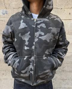 Sudadera con Capucha de Alta Calidad 100% Algodón Felpa 500 Gsm para Hombre, Sudadera Gruesa con Capucha, Sudadera Personalizada con Logotipo, Sudadera Francesa de Felpa Lisa - Product Image 3