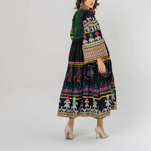2023 última llegada vestido Kuchi afgano para ropa de boda precio barato cómodo suave mujeres vestido afgano - Product Image 5