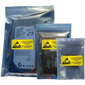 Innovative ESD Shielding Zipper Top Bag SE37-75 445x350(open)mm 3SS5 Static Control Packaging for PCB Consumer <b>Electronics</b> - Product Image 1