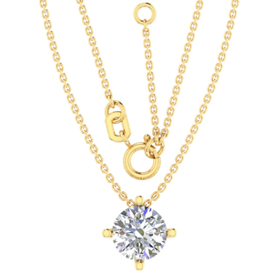 สร้อยคอเพชรคุณภาพสูงสำหรับผู้หญิงโซ่ร้อยเชือกสีเหลืองทองพร้อมหินเพชรเครื่องประดับสีขาวสำหรับส่งออกจากอินเดีย - Product Image 1