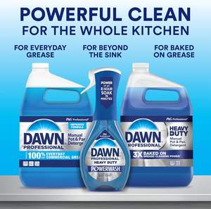 Detergente de jabón para platos manual resistente profesional Dawn, caja líquida de 1 galón de 2 - Product Image 2