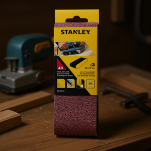 Bandes abrasives multi-paquet Stanley 65x410 mm pour ponceuses à bande - Product Image 3