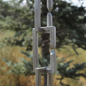 รางอลูมิเนียมอลูมิเนียมแบบแอบสแตรกต์รางฝนรางรางรางระบายสำหรับตกแต่งสวนทำจากสเตนเลสสตีลทองแดงแบบสั่งทำได้ - Product Image 5