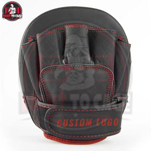 Pads de boxe en cuir PU, couleur rouge et noir, durables, légers, pour l'entraînement en salle, prix compétitif, personnalisables, pad de Muay Thai - Product Image 3