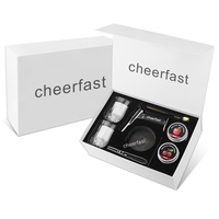 Kit de fumoir à cocktails personnalisé en boîte magnétique pour hommes, kit de fumoir à whisky avec copeaux de bois, ensemble de fumoir à whisky haut de gamme