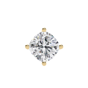 18K <b>Solid</b> <b>Gold</b> Princess Cut Lab Grown Diamond Engagement <b>Pendant</b> & Charms IGI Certified Unisex Jewelry - Product Image 3