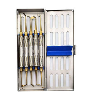 Kit de Elevación de Seno Maxilar (5 piezas) en Casete de Acero Inoxidable Chapado en Oro - Product Image 2