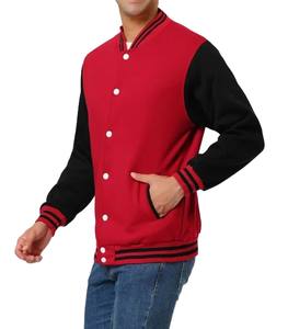 Chaqueta universitaria de lana 100% de la mejor calidad al por mayor, chaqueta universitaria de béisbol con logotipo bordado personalizado para hombre - Product Image 4