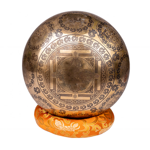 พระพุทธรูปมณฑลที่ขายดีที่สุดชามร้องเพลงทิเบตขนาดใหญ่เสียงโทนลึกสําหรับการรักษาและการทําสมาธิ - Product Image 3