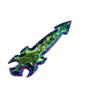 Mano de titanio Aura cuarzo ágata corazón Reiki arte Super calidad cristal Natural punta de flecha nuevo aspecto elegante grabado Reiki mascota - Product Image 5