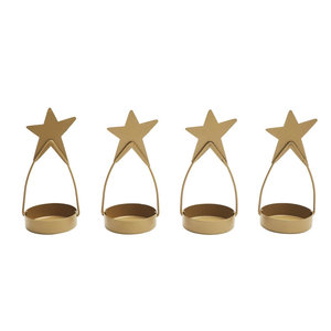 Best Sale Metal <b>Star</b> Tea <b>Light</b> Holder Home Decor for Christmas from India - Product Image 5
