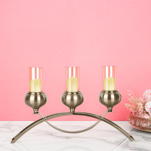 Nouveau Style De Luxe Bougeoir En Métal De Haute Qualité Verre pour Mariages Décoration de La Maison Top Vente Lanterne pour Noël - Product Image 1