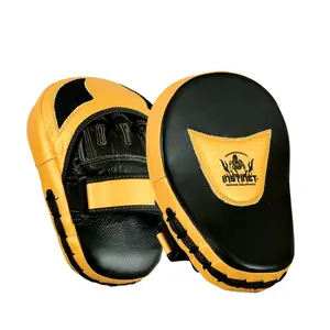 Almohadillas de Boxeo Curvas Profesionales de Cuero Genuino, Hechas a Medida, Equipo de Entrenamiento de Boxeo para Entrenamiento Profesional, Novedad al por Mayor - Product Image 1