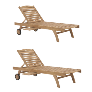 Chaise longue pliante pour bain de soleil Chaise de piscine latérale pour patio extérieur et meubles de piscine - Product Image 6