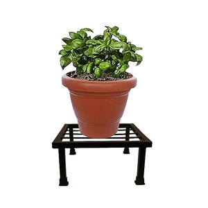 Étagères verticales en métal forgé - Support de plante d'angle - Support de plante d'intérieur et d'extérieur - Porte-pot de fleurs à 3 niveaux - Product Image 4