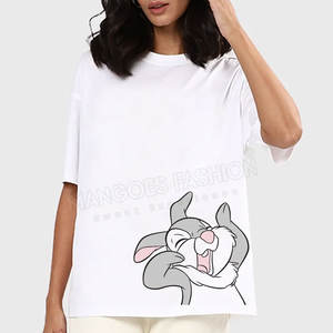 Offre Spéciale Femmes T-shirt surdimensionné Logo personnalisé Coton Polyester Séchage rapide Respirant Toutes les tailles disponibles - Product Image 3