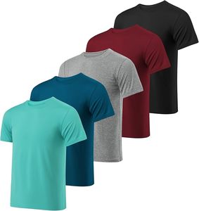 ชุดกีฬาผู้ชาย NG2026 แบบ 2 ชิ้น เสื้อยืดและกางเกงขาสั้น ผ้าฝ้าย 100% โลโก้ด้านหน้าแบบเรียบ ผ้าแคนวาสทรงหลวม ระบายอากาศได้ดี - Product Image 6