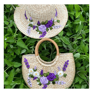 Sombreros de Jacinto de Agua, Material Tejido Natural de Jacinto de Agua, Creado para Estilo de Moda y Uso Casual, Vietnam - Product Image 6