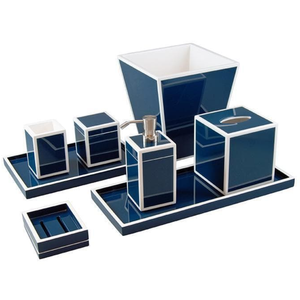 Accessoires de toilette en laque haute brillance faits à la main Salles de bain Ensemble de salle de bain d'hôtel Vente en gros du Vietnam - Product Image 5