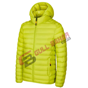 Chaqueta Acolchada con Capucha, Ligera e Impermeable, con Cuello Alto y Logotipo Personalizado 2026, para Hombre, de Alta Calidad, Impresión OEM, Venta al Por Mayor, Estilo Urbano - Product Image 1
