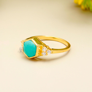 Anillo de Plata de Ley 925 para hombre, piedra turquesa Natural hecha a mano, anillo de plata de ley Vintage para hombre, regalo de joyería - Product Image 3