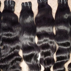 100% Virgin Remy Hair Extensions Indian Temple Wavy Style Natural Wave Lace HD <b>Stretched</b> Lengths 8-30 Inches - Product Image 5