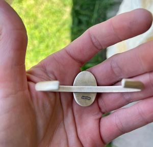 <b>Sterling</b> White Buffalo Stacker <b>Cuffs</b> Handmade Natural Gemstone Jewelry Elegant Layered <b>Bracelet</b> Gift - Product Image 4