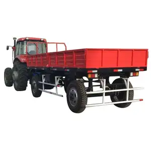 Trailer pertanian Tipping pertanian pengangkut terjangkau 4 roda 2-3 ton traktor mini trailer hidrolik untuk pertanian untuk dijual