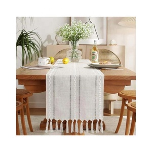Custom Made Jacquard Woven 100% Cotton Embroidered Floral Multi-Color <b>Table</b> <b>Runners</b> for Home & Hotel Use From Tamil Nadu - Product Image 5