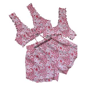 Maillot de bain 3 pièces à volants imprimé de luxe personnalisé pour femme – Collection 2026 – Vente chaude - Product Image 1