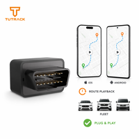 Traceur GPS OBD 4G pour iOS, Android, PC avec positionnement en temps réel (GPS, BDS, LBS), géolocalisation, alarme de vibration et antivol pour flotte