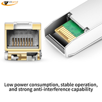 Transceptor SFP+/SFP de Cobre YTOPTO 10GBASE-T 5G, Módulo RJ45, Certificado CE/FCC/RoHS/ISO9001, Compatible con POE IP para MikroTik/Juniper