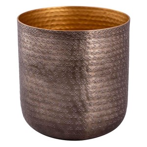 Jardinière en métal en laiton personnalisée avec logo fait main Décoration vintage pour la maison et le jardin Pot de fleur multi-usage pour l'affichage au sol pour les hôtels - Product Image 2