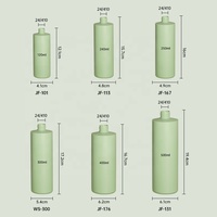 Bouteilles en plastique HDPE personnalisées avec logo, 120 ml, 500 ml, 8 oz, avec bouchon pompe, contenants vides pour lotion, shampoing, gel douche, huile bronzante