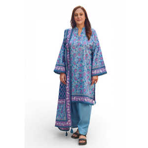 Conjunto de Traje de 3 Piezas Estampado para Mujer con Dupatta CL-62104 Modelo A - Product Image 3