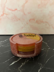 Juego de Posavasos de Resina de Madera de Diseño, 4x4 Pulgadas, Cuadrados, de Lujo, Hechos a Mano, Colores y Logotipo Personalizables, para Uso Doméstico y Comercial, Tradebyd - Product Image 2