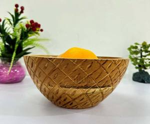 ชามไม้ตกแต่งสำหรับอาหารสำหรับงานแต่งงานและงานปาร์ตี้ชามผลไม้และสลัดแบบทันสมัย - Product Image 4