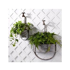 Jardinières murales galvanisées modernes Design chic et minimaliste Décor accrocheur pour salon chambre cuisine ou couloir - Product Image 1