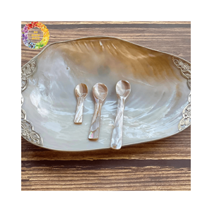 Assiette en nacre de qualité supérieure pour caviar-Artisanat du Vietnam de haute qualité Fait à la main Cuillère en nacre Caviar Servant - Product Image 5