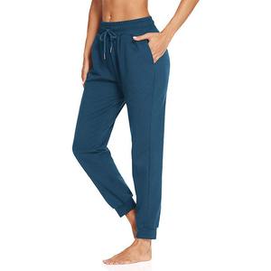 Pantalones de Jogger de golf en blanco al por mayor gimnasio de entrenamiento de mujer de LICRA de poliéster de talle alto - Product Image 3