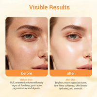 Kit de Traitement Lyophilisé à 15% de Vitamine C, Ampoule Sérum Peptidique PDRN pour Éclaircir les Taches Brunes et Anti-Âge, Marque Privée OEM ODM