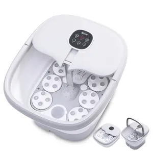 Trending Products 2024 New Arrivals Fast Heating Collapsible Foot Spa For Foot Bath Massager With Automatic Massage Rollers