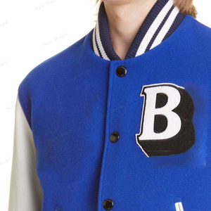Men's <b>Vintage</b> Streetwear College Letterman Baseball Bomber <b>Jacket</b> Stand Applique Chenille Patches Outdoor Winter <b>Varsity</b> <b>Jacket</b> - Product Image 2